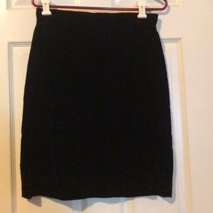 Velvet skirt black